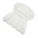 Breathable Comfort 3D Quilted Mesh Bath Pillow – Grey Flowers