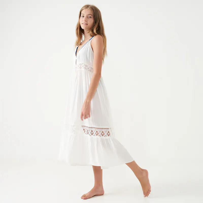 Women’s White Dress-Style Beach Cover-up