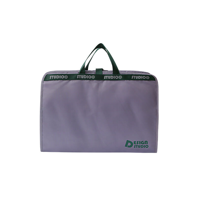 Foldable Hanging Travel Clothes Organiser Bag with Compartments & Handle