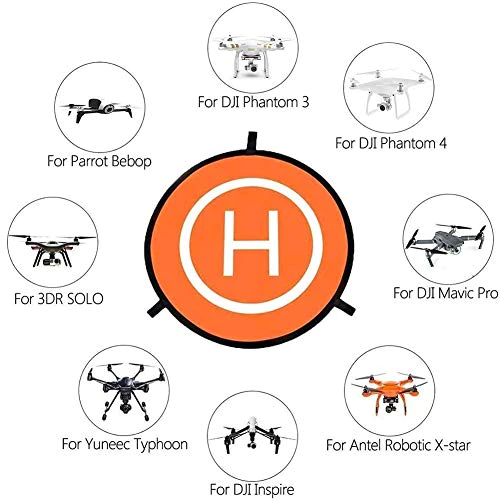 Glow In The Dark Double Sided Pop-up Portable Reflective Drone Landing Pad