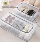 2 Piece Under Bed Shoe Storage Box with Clear Cover