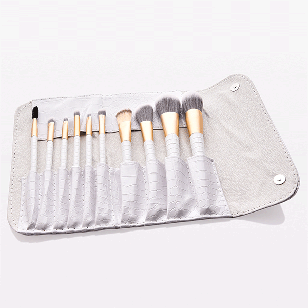 10-Piece White Ombre Makeup Brush Set Makeup Brush Iconix 