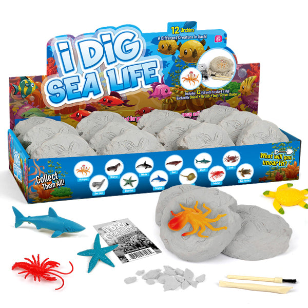 12Pc Junior Dig Kit - Marine Life digging kits Iconix 