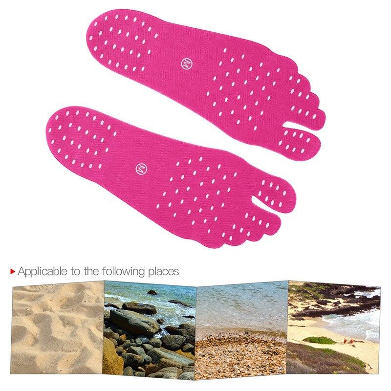 2 Pairs of Beach Stick-On Waterproof Soles Outdoor Iconix 
