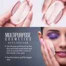 2 Piece Clear Silicone Makeup Sponge Iconix 