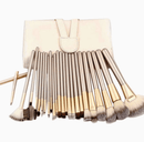 24 Piece Champagne Gold Makeup Brushes Set Iconix 