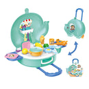 27pc Kids Pretend Kitchen Playset in Elephant Case Trolley pretend play Iconix 