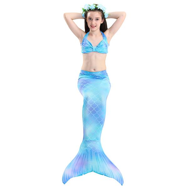 3 Piece Kids Multi-Colour Mermaid Bikini | DH46 Iconix 