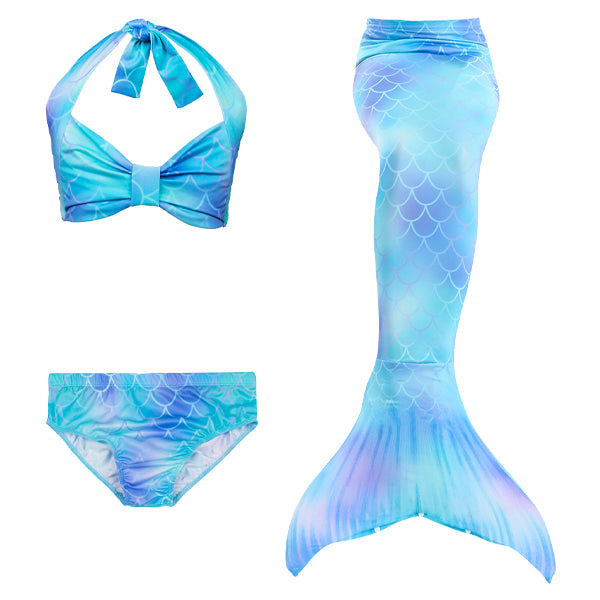 3 Piece Kids Multi-Colour Mermaid Bikini | DH46 mermaid swimsuits Iconix 