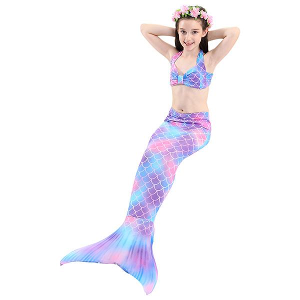 3 Piece Kids Multi-Colour Mermaid Bikini | DH48 Iconix 