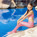 3 Piece Kids Pink Mermaid Bikini | JP04 Iconix 