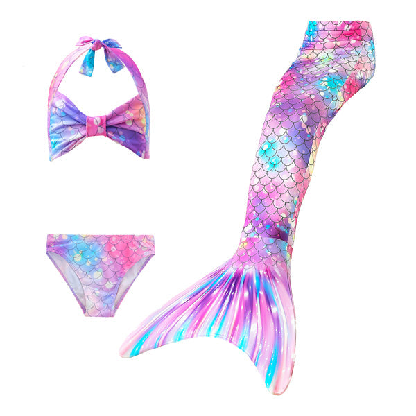 3 Piece Kids Sea Princess Mermaid Bikini | KH02 mermaid swimsuits Iconix 