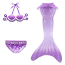 3 Piece Purple Princess Mermaid Bikini | GB40 mermaid swimsuits Iconix 