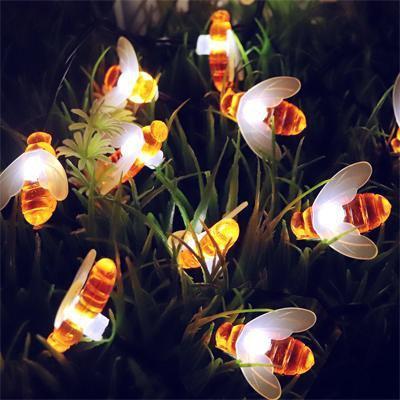 30 LED Honey Bee Solar lights Lighting Iconix 