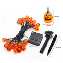 30 LED Solar String Pumpkin Lights Lighting Iconix 