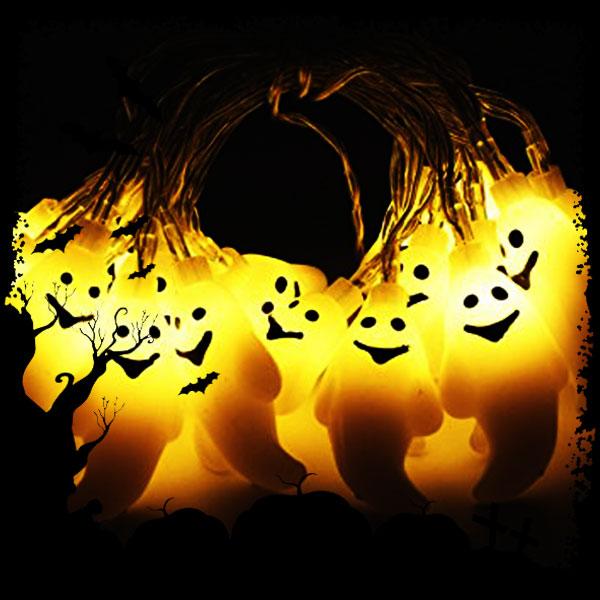 30LED Solar String Ghost Lights Lighting Iconix Warm White 