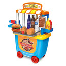 33pc Kids Pretend Barbeque Trailer Playset on Wheels pretend play Iconix 