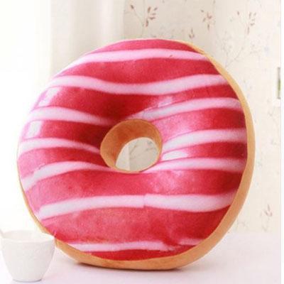3D Character Plush Cushions Home Iconix Strawberry Donut 