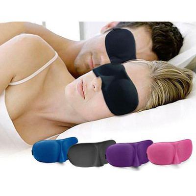 3D Soft Padded Sleep Mask Party & Fun Iconix Black 