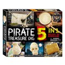 5-in-1 Junior Archaeology Dig Kit - Pirate Treasure Digging Kits Iconix 