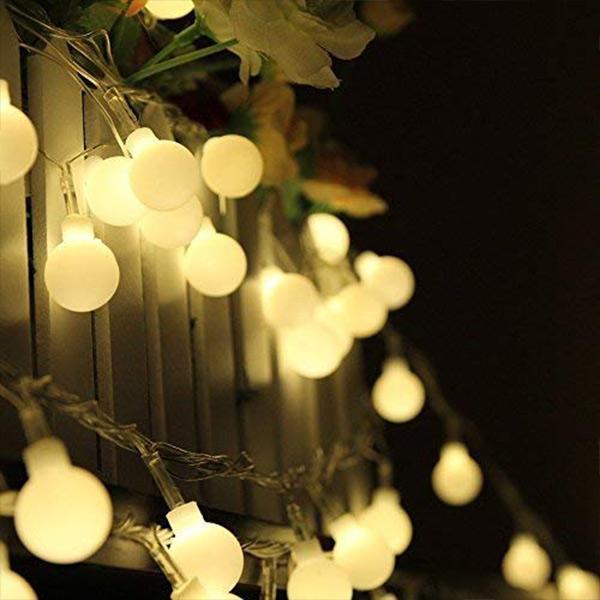 50 LED Solar String Bulbs | Warm White Lighting Iconix 