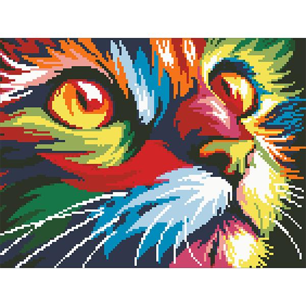 5D DIY Diamond Painting by Numbers - Cat 5D Paint by Numbers Iconix 