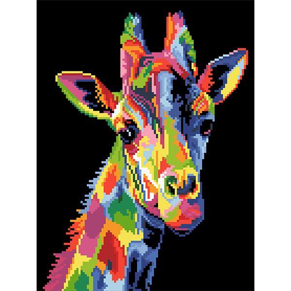 5D DIY Diamond Painting by Numbers - Gazing Giraffe 5D Paint by Numbers Iconix 