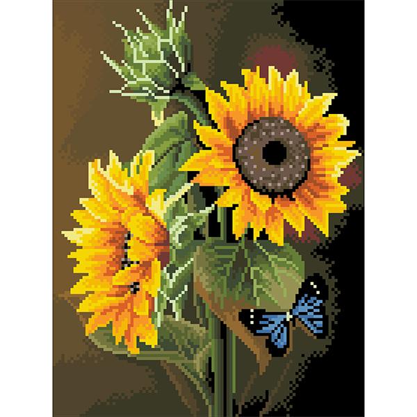 5D DIY Diamond Painting by Numbers - Sunny Flowers 5D Paint by Numbers Iconix 