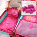 6 Pieces Travel Luggage Organiser Set Storage & Organization Iconix 