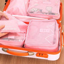 6 Pieces Travel Luggage Organiser Set Storage & Organization Iconix 