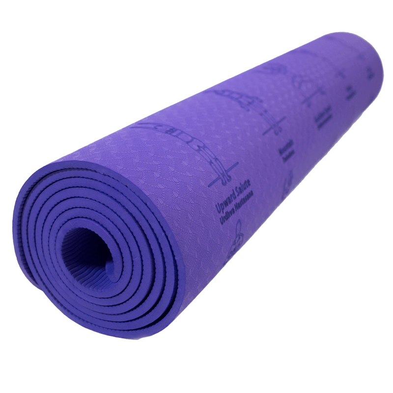 70-Position TPE Iconix Yoga Teaching Mat - Purple Running Accessories Iconix 