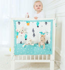 9 Pockets Cotton Cot Organiser Kids Iconix Blue 