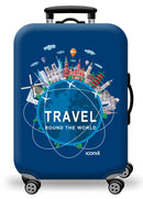 Printed Luggage Protector - Around the World