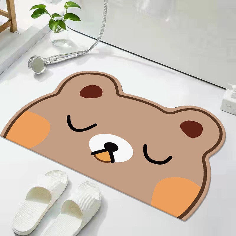 Super Absorbent Character Diatomite Bath Mats