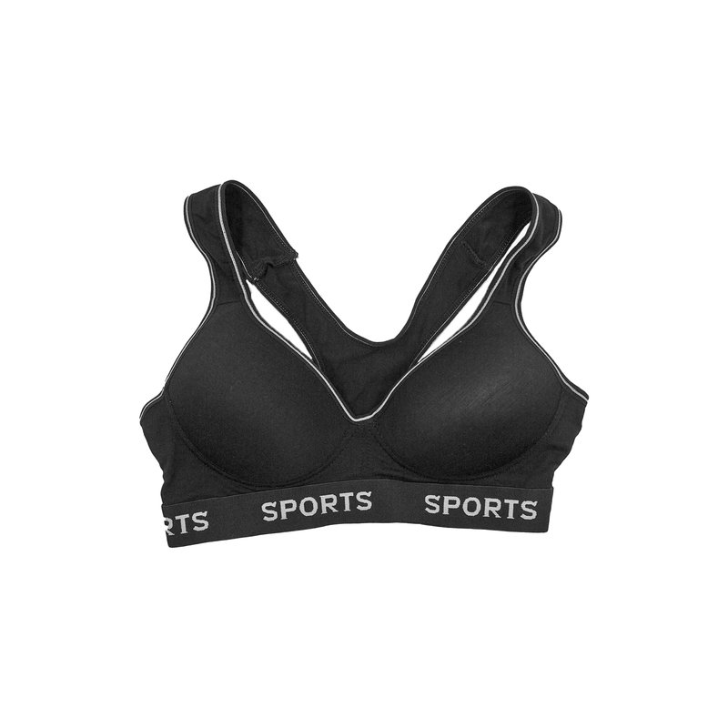 Set Of 6, Sports Bras For Plus Size Women, Wireless With Hollow