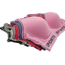 Pack of 6 Colour Wireless Sports Bra's - 8925
