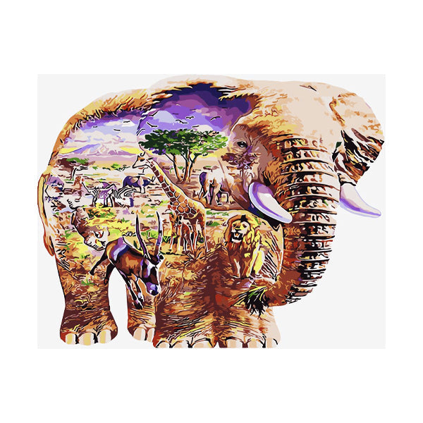 Iconix Paint By Numbers Kit for Adults - African Giant