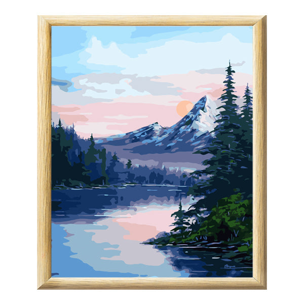 Adult Paint by Numbers with Frame - Great Smoky Mountains Paint By Numbers With Frame Iconix 