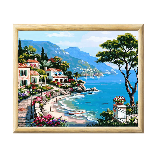 Adult Paint by Numbers with Frame - Grecian Glory Paint By Numbers With Frame Iconix 