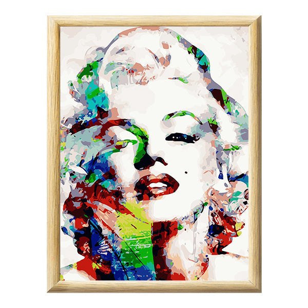Adult Paint by Numbers with Frame - Just Marilyn Paint By Numbers With Frame Iconix 