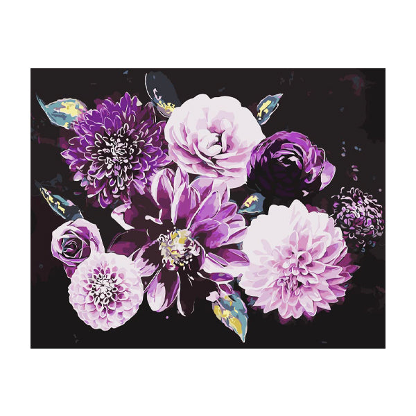 Adult Paint by Numbers with Frame - Lilac Blooms Paint By Numbers With Frame Iconix 