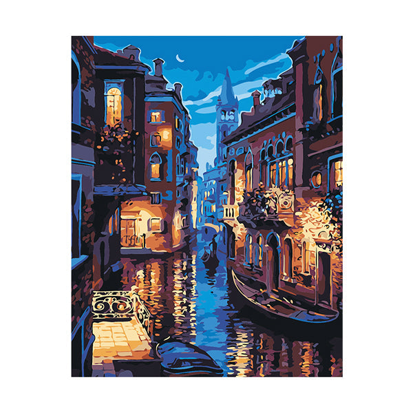 Iconix Paint By Numbers Kit for Adults - Night of Venice