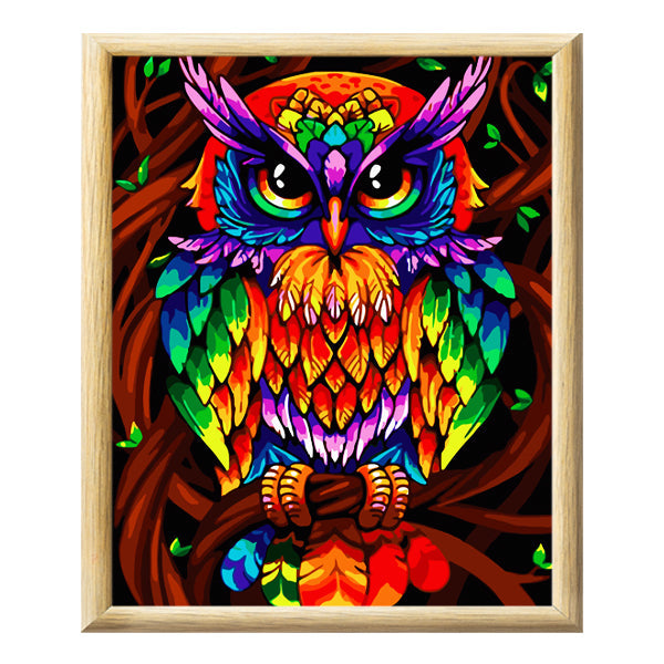 Adult Paint by Numbers with Frame - Nocturnal Being Paint By Numbers With Frame Iconix 