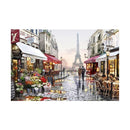 Adult Paint by Numbers with Frame - Romantic Parisian Paradise Paint By Numbers With Frame Iconix 