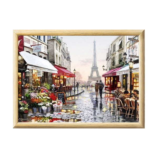 Adult Paint by Numbers with Frame - Romantic Parisian Paradise Paint By Numbers With Frame Iconix 