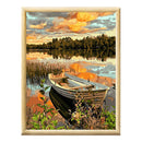 Adult Paint by Numbers with Frame - Romantic Rowboat Paint By Numbers With Frame Iconix 