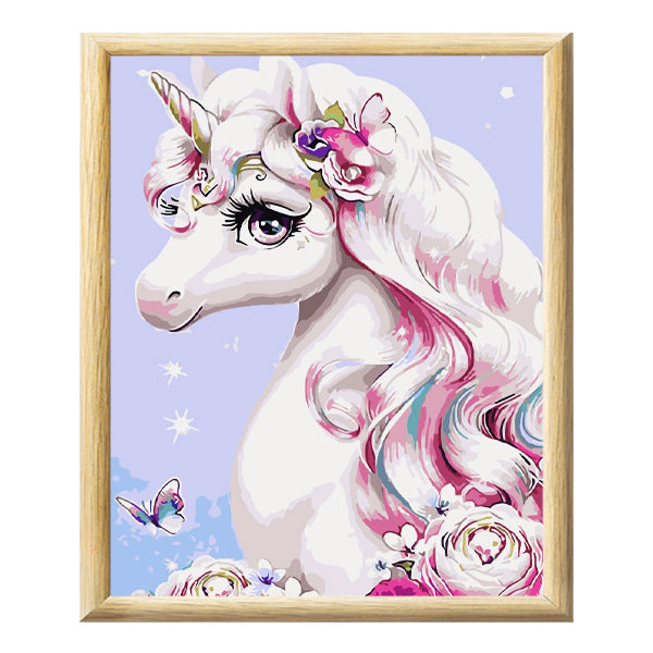 Adult Paint by Numbers with Frame - Unique Unicorn Paint By Numbers With Frame Iconix 