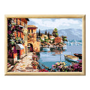 Adult Paint by Numbers with Frame - Villa Views Paint By Numbers With Frame Iconix 