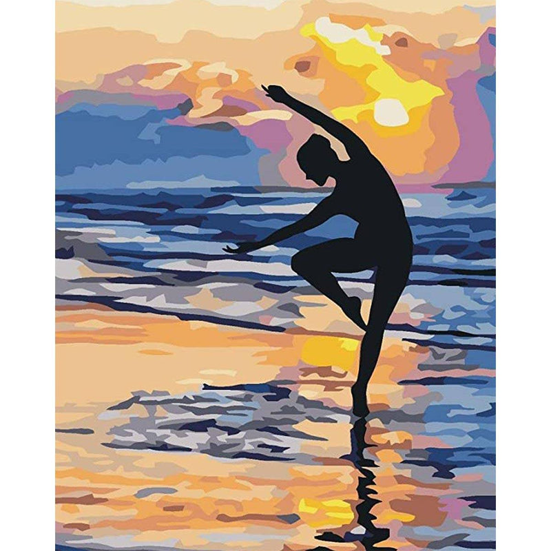 Adult Painting by Numbers - Ballet on the Beach Adult Painting by Numbers Iconix 