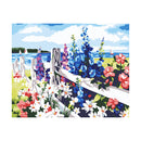 Adult Painting by Numbers - Fenceside Flowers Paint By Numbers Iconix 
